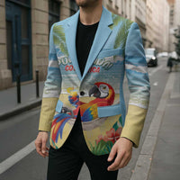 Pura Vida Costa Rica Blazer Chilling Scarlet Macaw Tropical Vibes - Wonder Print Shop