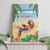 Pura Vida Costa Rica Canvas Wall Art Chilling Scarlet Macaw Tropical Vibes - Wonder Print Shop