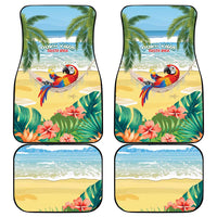 Pura Vida Costa Rica Car Mats Chilling Scarlet Macaw Tropical Vibes - Wonder Print Shop