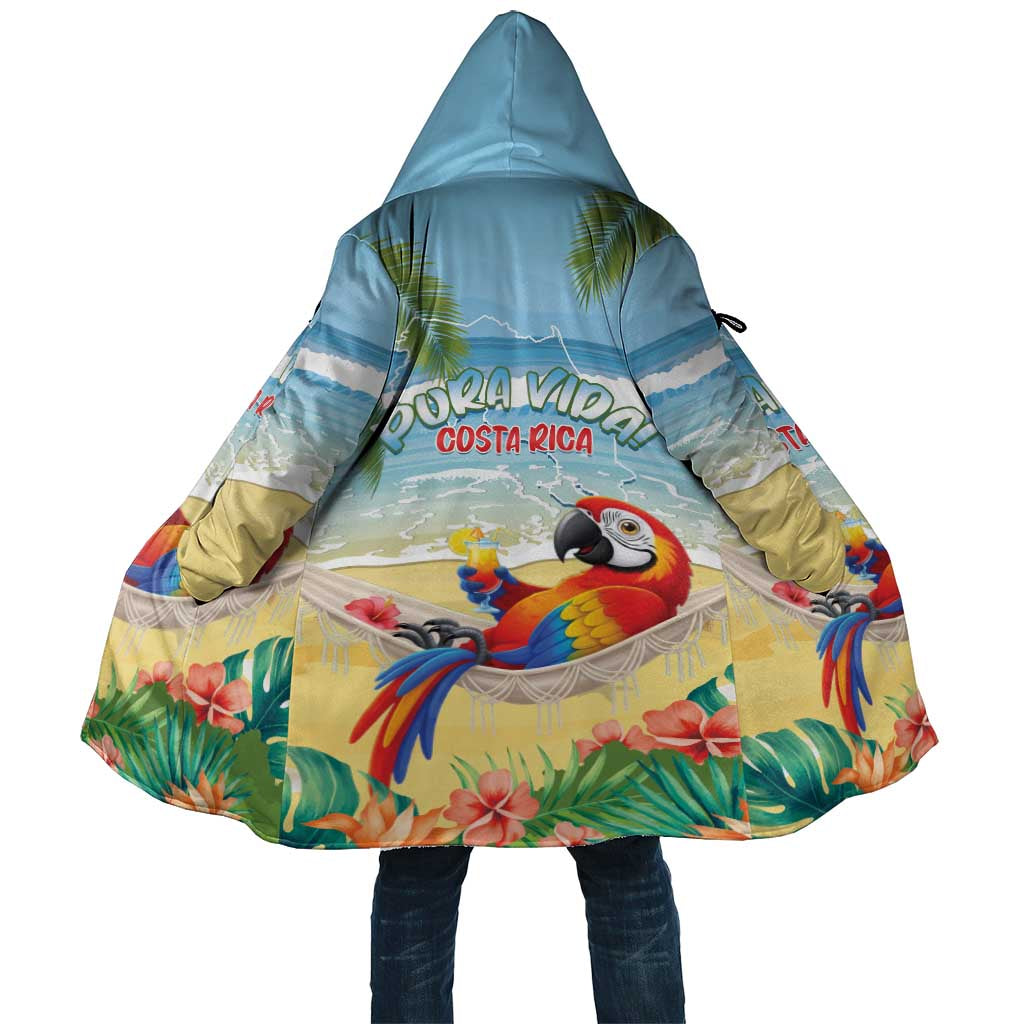 Pura Vida Costa Rica Cloak Chilling Scarlet Macaw Tropical Vibes - Wonder Print Shop