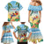 Pura Vida Costa Rica Family Matching Mermaid Dress and Hawaiian Shirt Chilling Scarlet Macaw Tropical Vibes - Wonder Print Shop