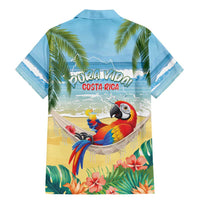 Pura Vida Costa Rica Family Matching Mermaid Dress and Hawaiian Shirt Chilling Scarlet Macaw Tropical Vibes - Wonder Print Shop