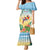 Pura Vida Costa Rica Family Matching Mermaid Dress and Hawaiian Shirt Chilling Scarlet Macaw Tropical Vibes - Wonder Print Shop
