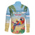 Pura Vida Costa Rica Family Matching Off The Shoulder Long Sleeve Dress and Hawaiian Shirt Chilling Scarlet Macaw Tropical Vibes - Wonder Print Shop