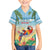 Pura Vida Costa Rica Family Matching Off The Shoulder Long Sleeve Dress and Hawaiian Shirt Chilling Scarlet Macaw Tropical Vibes - Wonder Print Shop