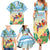 Pura Vida Costa Rica Family Matching Summer Maxi Dress and Hawaiian Shirt Chilling Scarlet Macaw Tropical Vibes - Wonder Print Shop