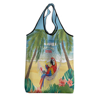 Pura Vida Costa Rica Grocery Bag Chilling Scarlet Macaw Tropical Vibes - Wonder Print Shop