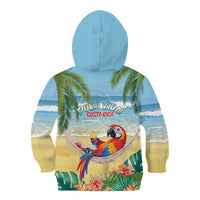 Pura Vida Costa Rica Kid Hoodie Chilling Scarlet Macaw Tropical Vibes - Wonder Print Shop