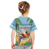 Pura Vida Costa Rica Kid T Shirt Chilling Scarlet Macaw Tropical Vibes - Wonder Print Shop