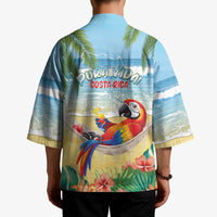 Pura Vida Costa Rica Kimono Chilling Scarlet Macaw Tropical Vibes - Wonder Print Shop