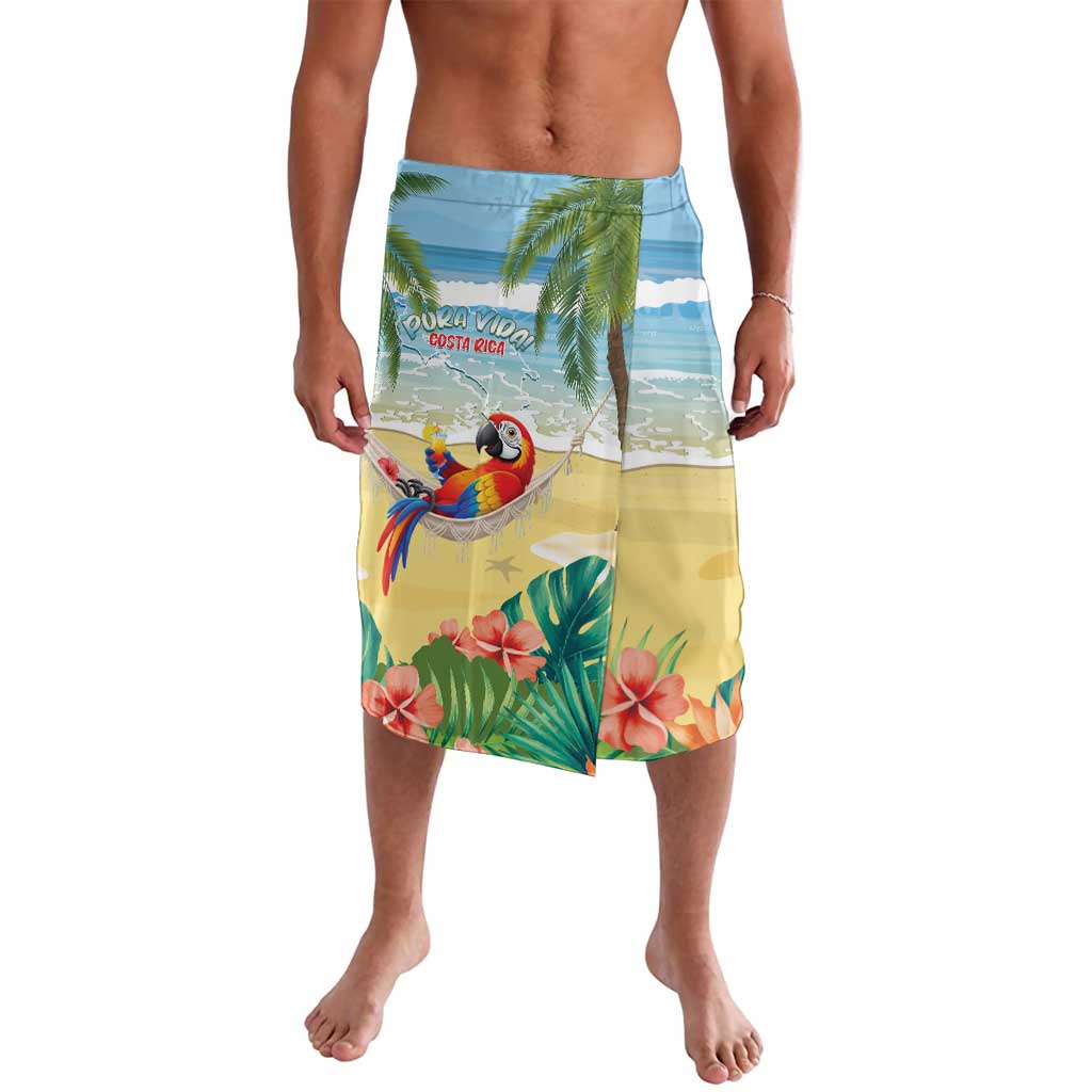 Pura Vida Costa Rica Lavalava Chilling Scarlet Macaw Tropical Vibes - Wonder Print Shop
