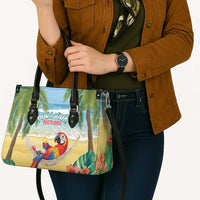 Pura Vida Costa Rica Leather Bag Chilling Scarlet Macaw Tropical Vibes - Wonder Print Shop