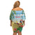 Pura Vida Costa Rica Off Shoulder Short Dress Chilling Scarlet Macaw Tropical Vibes - Wonder Print Shop