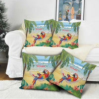 Pura Vida Costa Rica Pillow Cover Chilling Scarlet Macaw Tropical Vibes - Wonder Print Shop