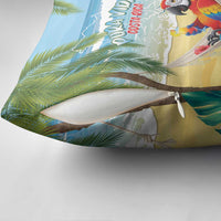 Pura Vida Costa Rica Pillow Cover Chilling Scarlet Macaw Tropical Vibes - Wonder Print Shop