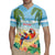 Pura Vida Costa Rica Rugby Jersey Chilling Scarlet Macaw Tropical Vibes - Wonder Print Shop