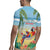 Pura Vida Costa Rica Rugby Jersey Chilling Scarlet Macaw Tropical Vibes - Wonder Print Shop
