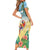 Pura Vida Costa Rica Short Sleeve Bodycon Dress Chilling Scarlet Macaw Tropical Vibes - Wonder Print Shop