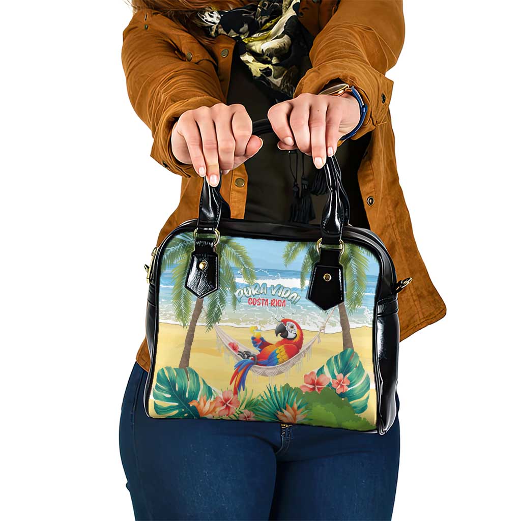 Pura Vida Costa Rica Shoulder Handbag Chilling Scarlet Macaw Tropical Vibes - Wonder Print Shop