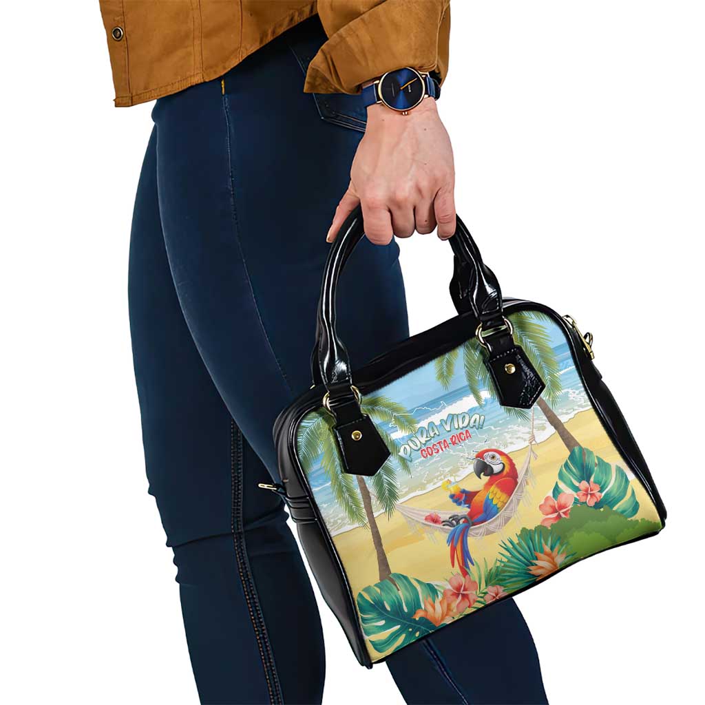 Pura Vida Costa Rica Shoulder Handbag Chilling Scarlet Macaw Tropical Vibes - Wonder Print Shop