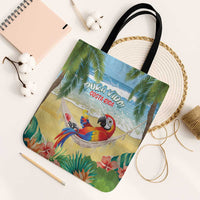 Pura Vida Costa Rica Tote Bag Chilling Scarlet Macaw Tropical Vibes - Wonder Print Shop
