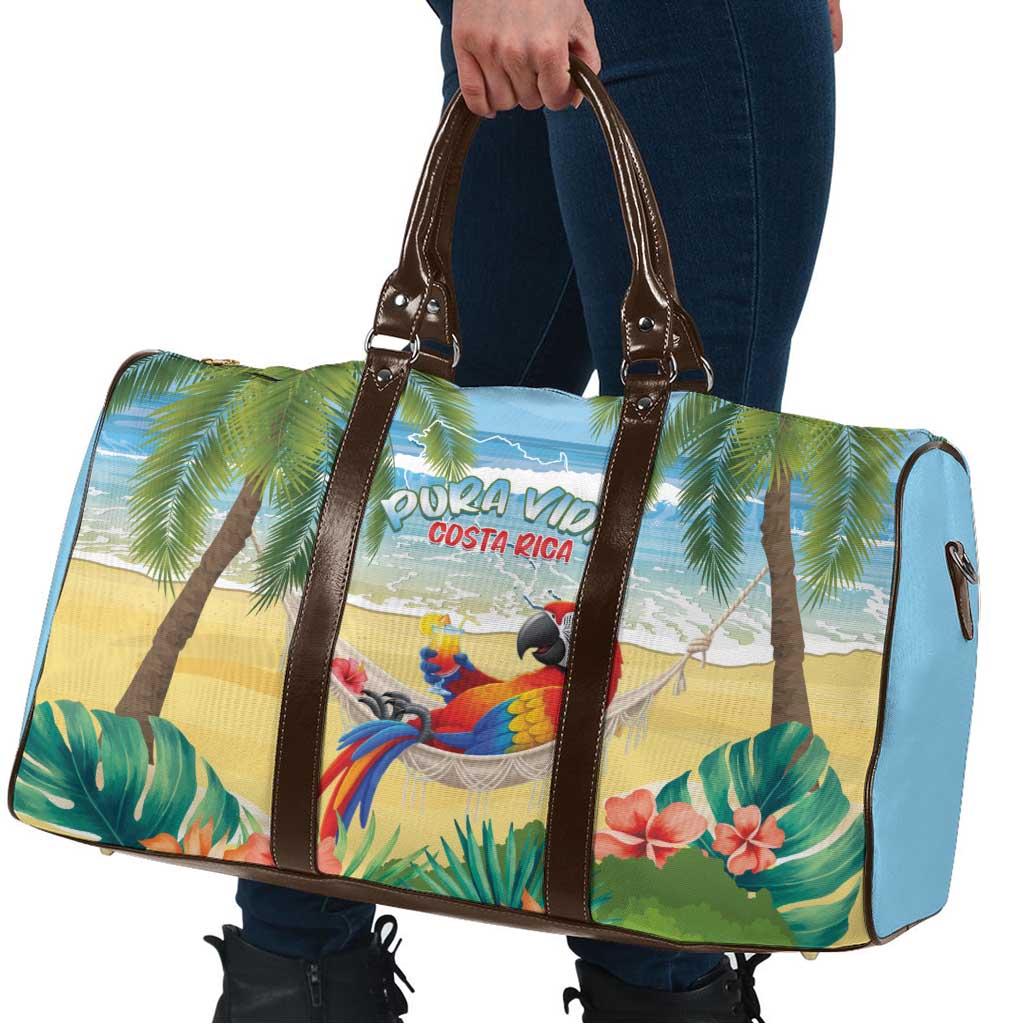 Pura Vida Costa Rica Travel Bag Chilling Scarlet Macaw Tropical Vibes - Wonder Print Shop