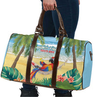 Pura Vida Costa Rica Travel Bag Chilling Scarlet Macaw Tropical Vibes - Wonder Print Shop