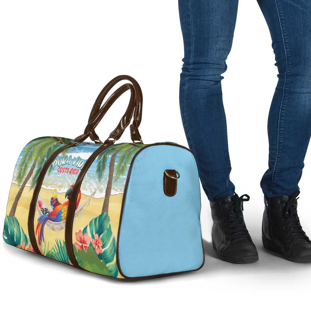 Pura Vida Costa Rica Travel Bag Chilling Scarlet Macaw Tropical Vibes - Wonder Print Shop