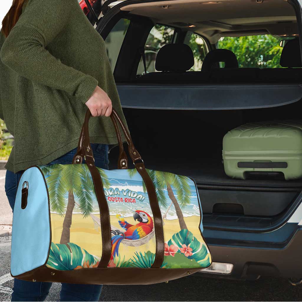 Pura Vida Costa Rica Travel Bag Chilling Scarlet Macaw Tropical Vibes - Wonder Print Shop