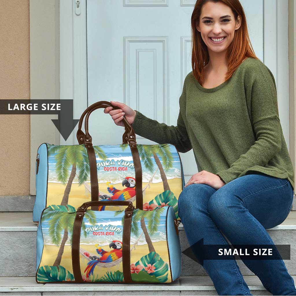 Pura Vida Costa Rica Travel Bag Chilling Scarlet Macaw Tropical Vibes - Wonder Print Shop