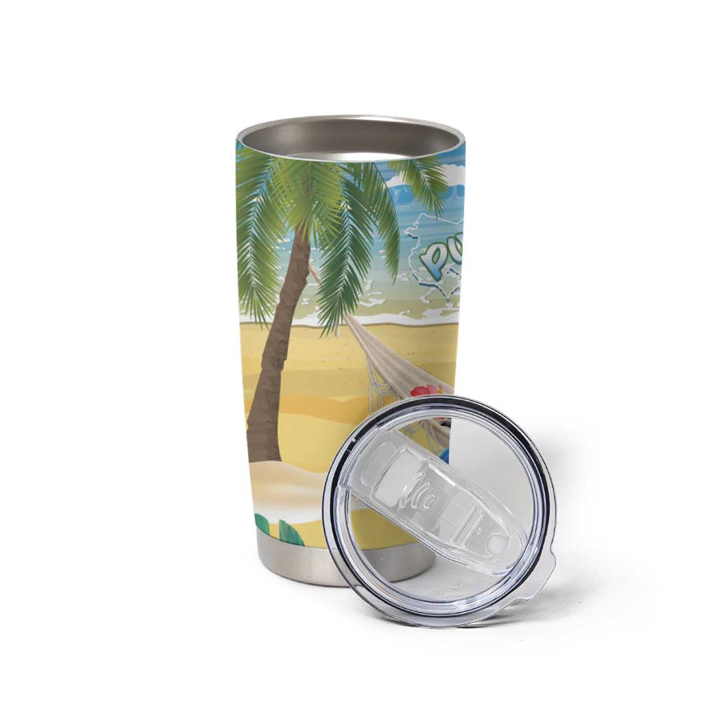Pura Vida Costa Rica Tumbler Cup Chilling Scarlet Macaw Tropical Vibes - Wonder Print Shop