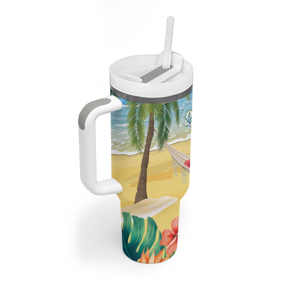 Pura Vida Costa Rica Tumbler With Handle Chilling Scarlet Macaw Tropical Vibes - Wonder Print Shop