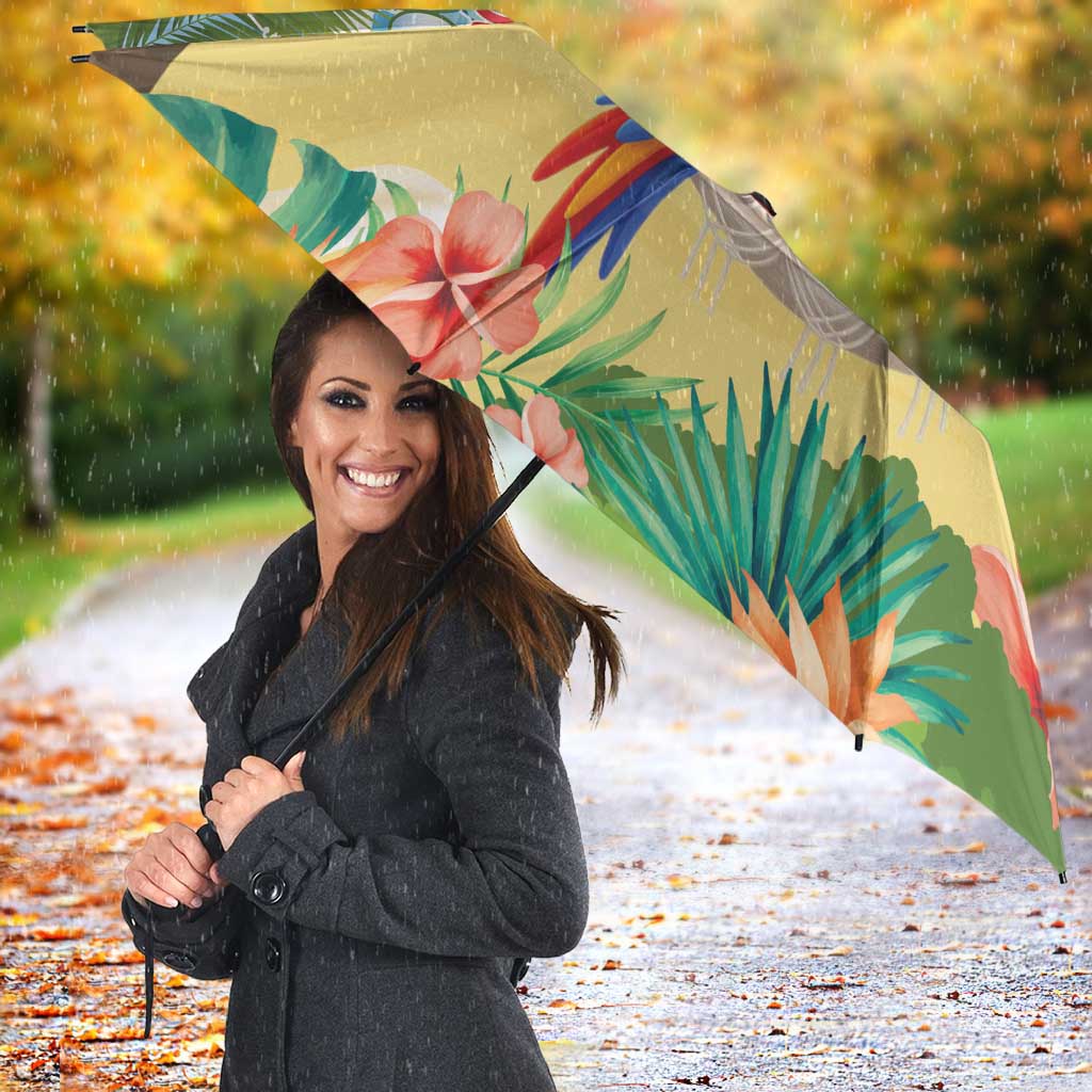 Pura Vida Costa Rica Umbrella Chilling Scarlet Macaw Tropical Vibes - Wonder Print Shop