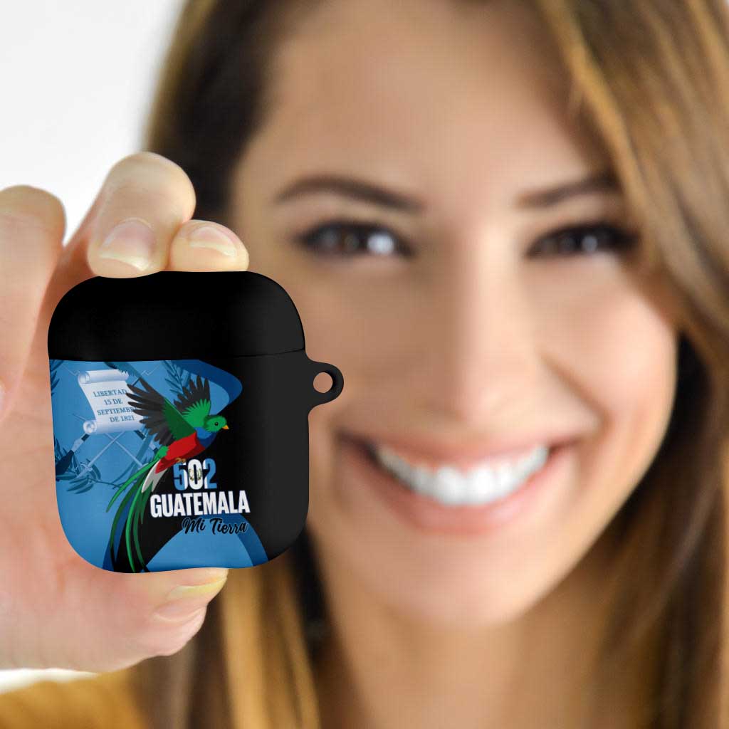 Guatemala Independence Day AirPods Case 502 Mi Tierra Resplendent Quetzal - Wonder Print Shop