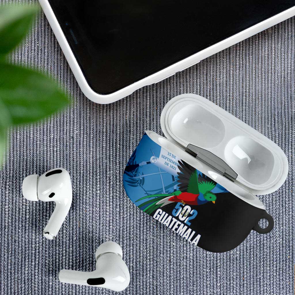Guatemala Independence Day AirPods Case 502 Mi Tierra Resplendent Quetzal - Wonder Print Shop