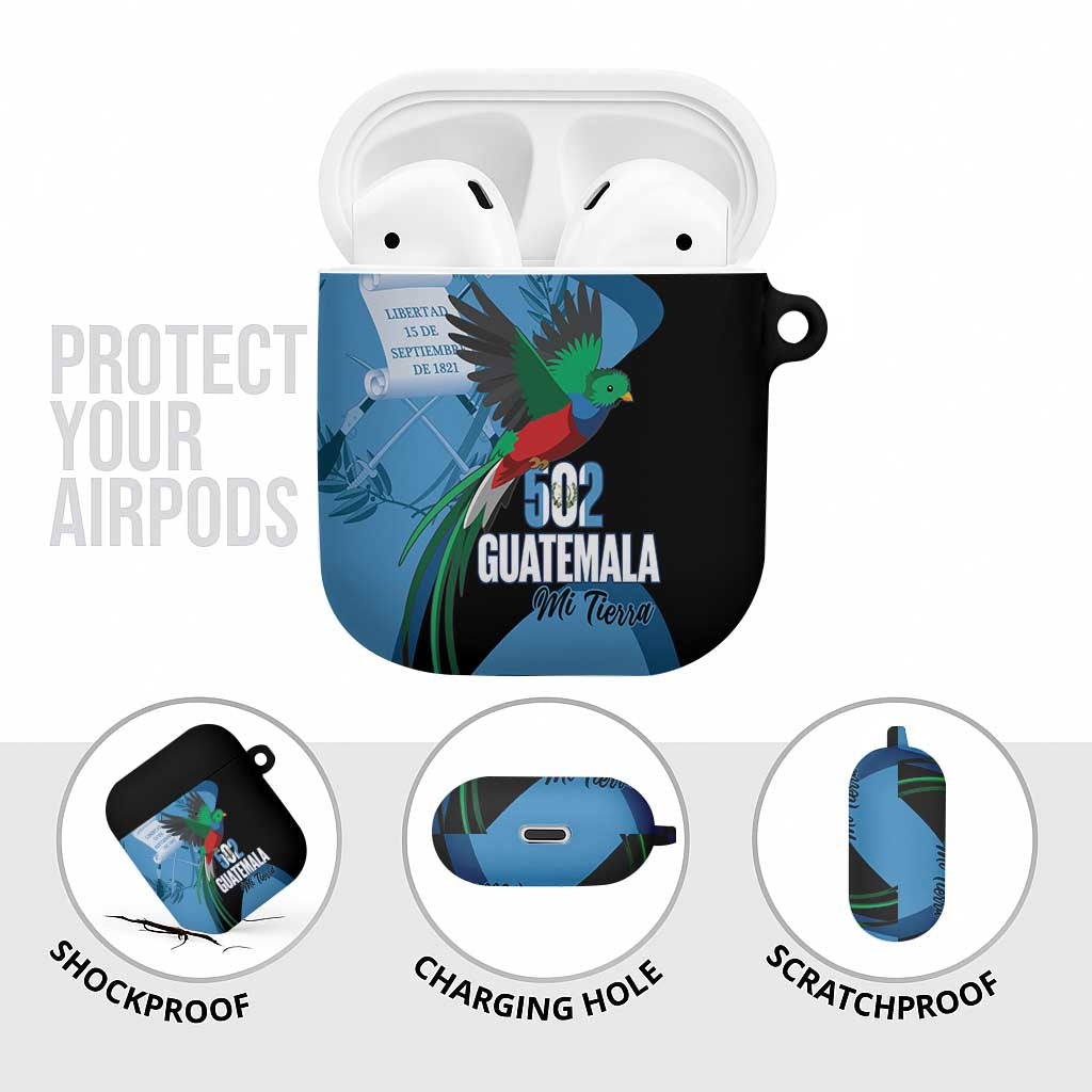 Guatemala Independence Day AirPods Case 502 Mi Tierra Resplendent Quetzal - Wonder Print Shop