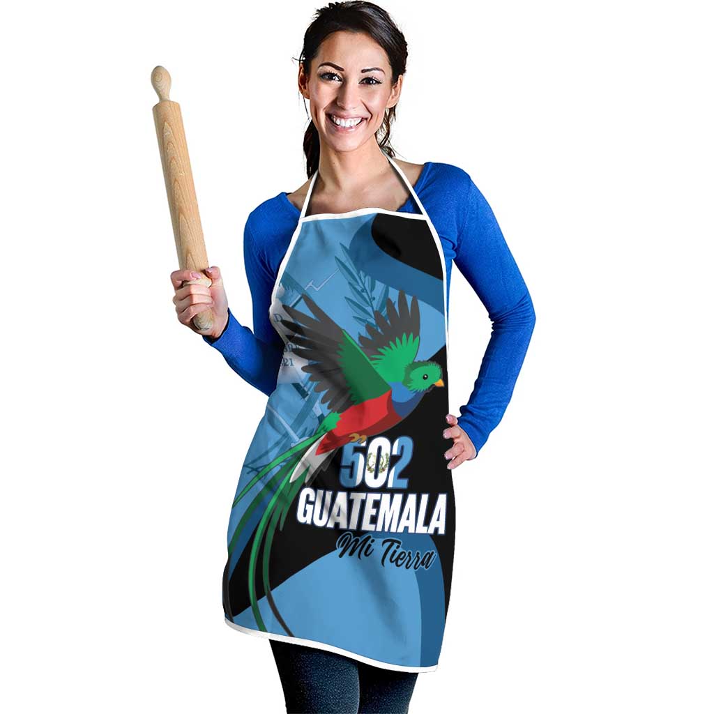Guatemala Independence Day Apron 502 Mi Tierra Resplendent Quetzal - Wonder Print Shop