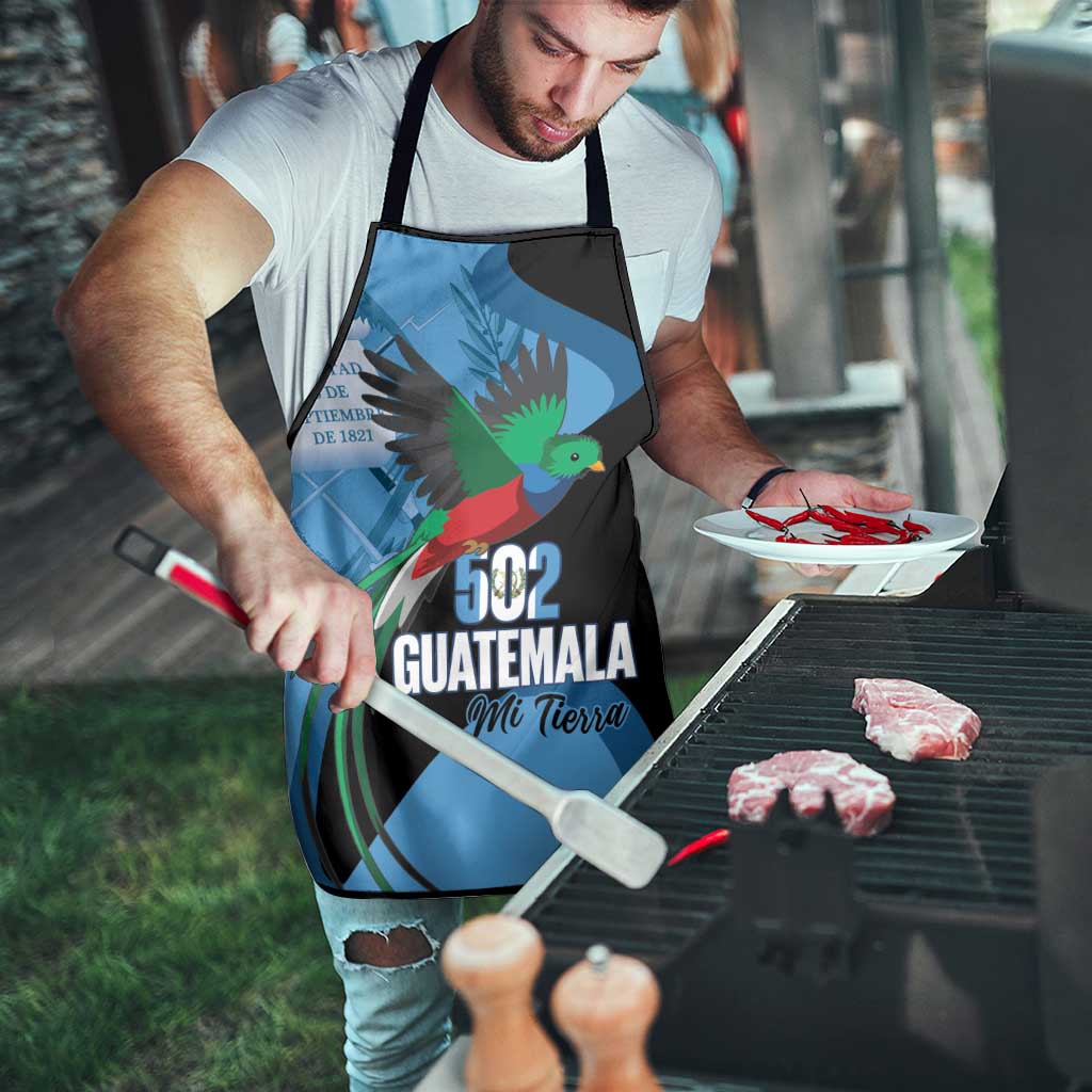 Guatemala Independence Day Apron 502 Mi Tierra Resplendent Quetzal - Wonder Print Shop