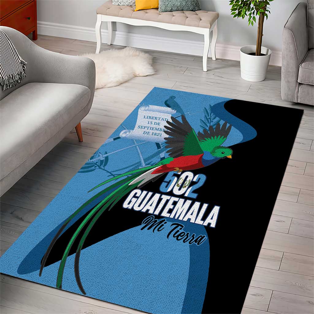 Guatemala Independence Day Area Rug 502 Mi Tierra Resplendent Quetzal - Wonder Print Shop