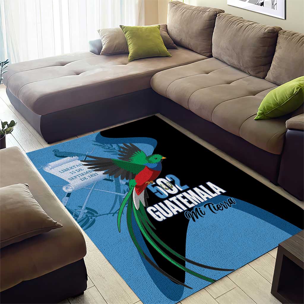 Guatemala Independence Day Area Rug 502 Mi Tierra Resplendent Quetzal - Wonder Print Shop