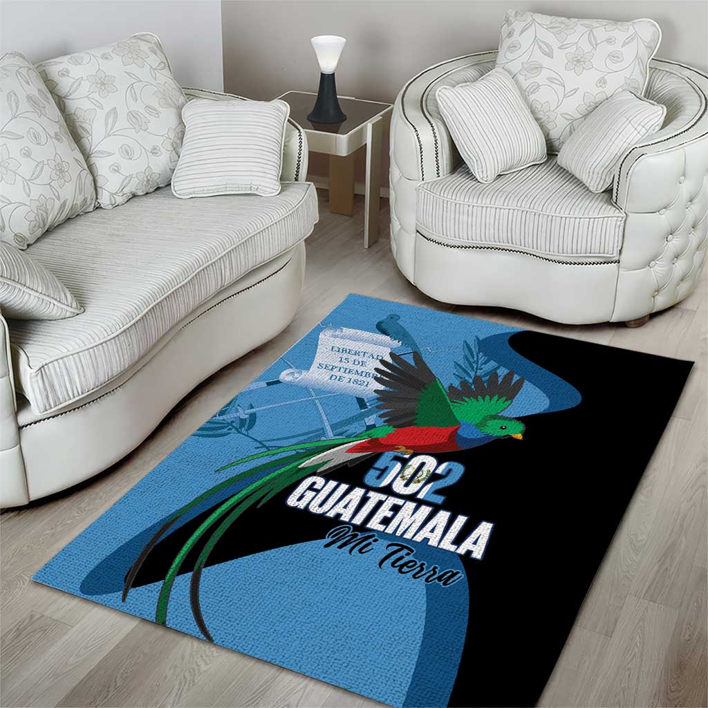 Guatemala Independence Day Area Rug 502 Mi Tierra Resplendent Quetzal - Wonder Print Shop