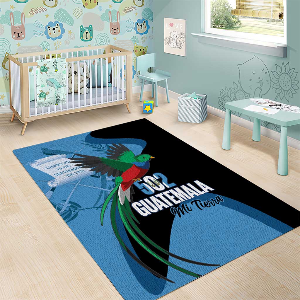 Guatemala Independence Day Area Rug 502 Mi Tierra Resplendent Quetzal - Wonder Print Shop