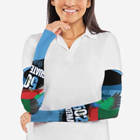 Guatemala Independence Day Arm Sleeves 502 Mi Tierra Resplendent Quetzal - Wonder Print Shop