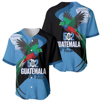 Guatemala Independence Day Baseball Jersey 502 Mi Tierra Resplendent Quetzal - Wonder Print Shop