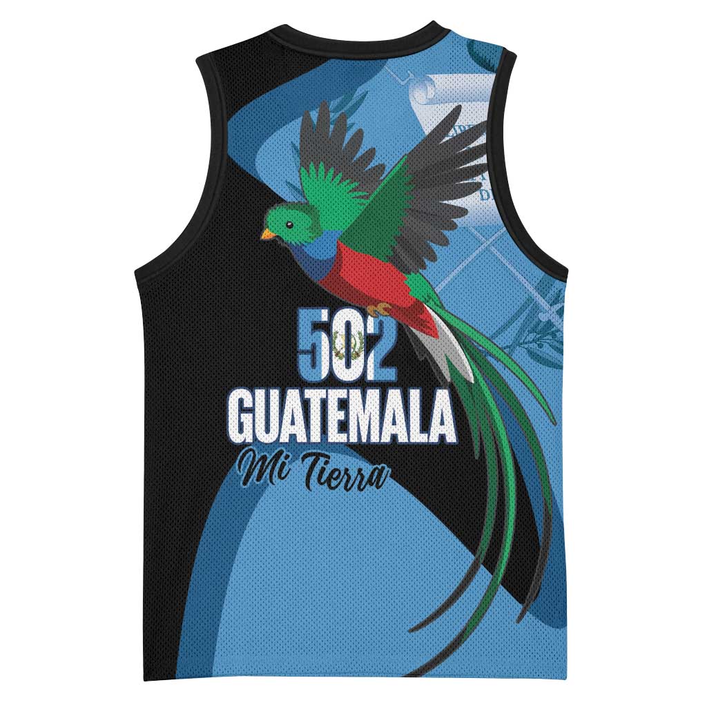 Guatemala Independence Day Basketball Jersey 502 Mi Tierra Resplendent Quetzal - Wonder Print Shop