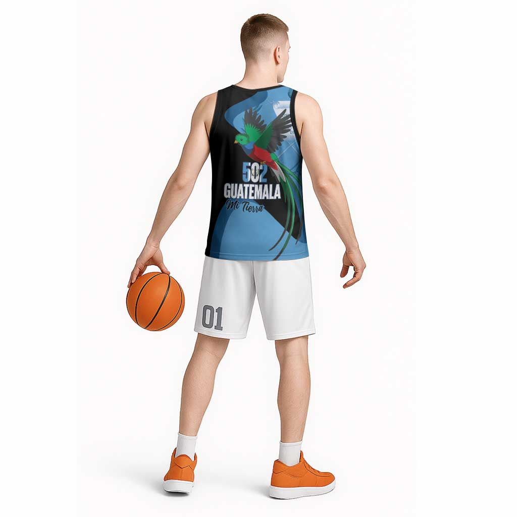 Guatemala Independence Day Basketball Jersey 502 Mi Tierra Resplendent Quetzal - Wonder Print Shop
