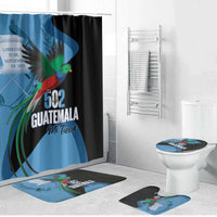 Guatemala Independence Day Bathroom Set 502 Mi Tierra Resplendent Quetzal - Wonder Print Shop