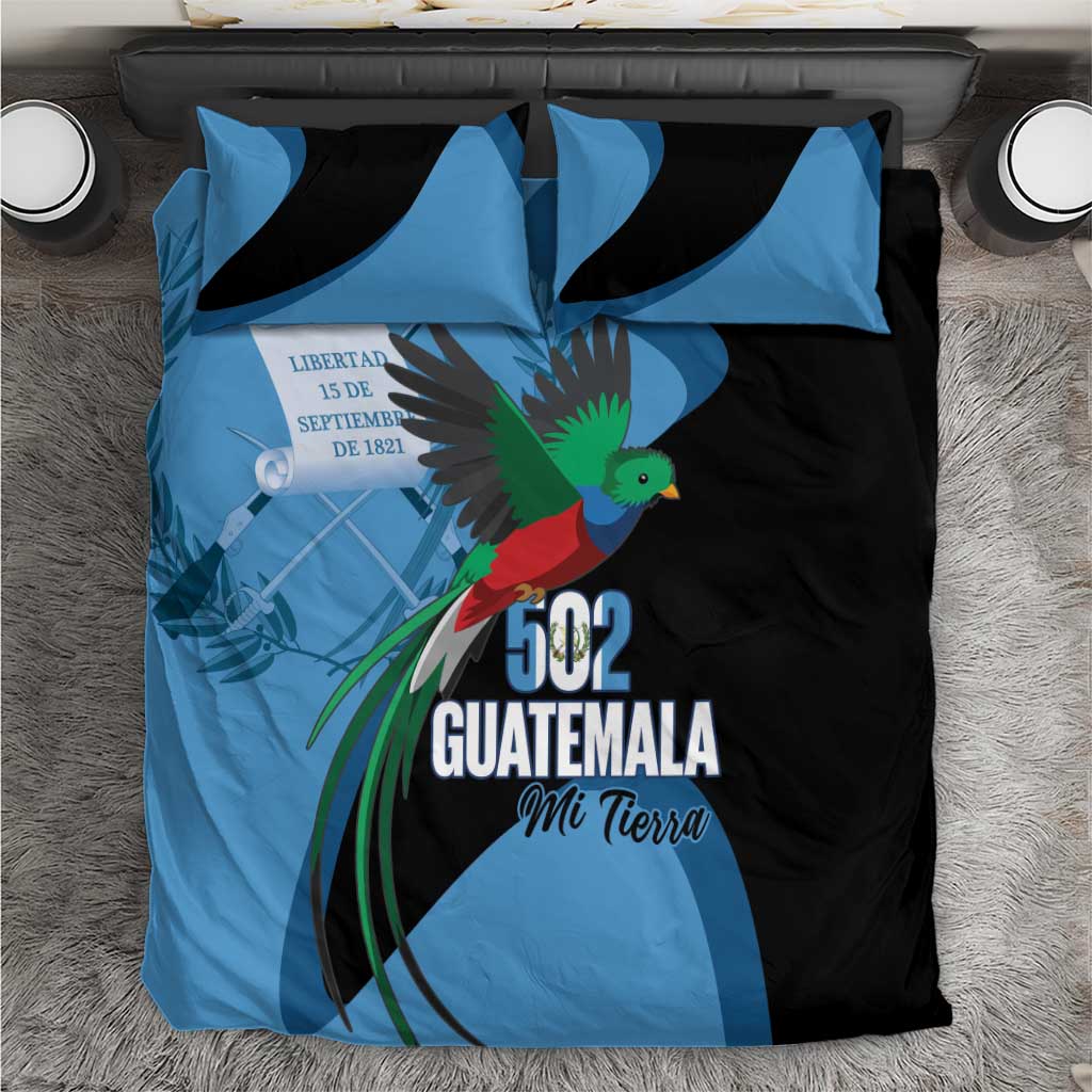 Guatemala Independence Day Bedding Set 502 Mi Tierra Resplendent Quetzal - Wonder Print Shop