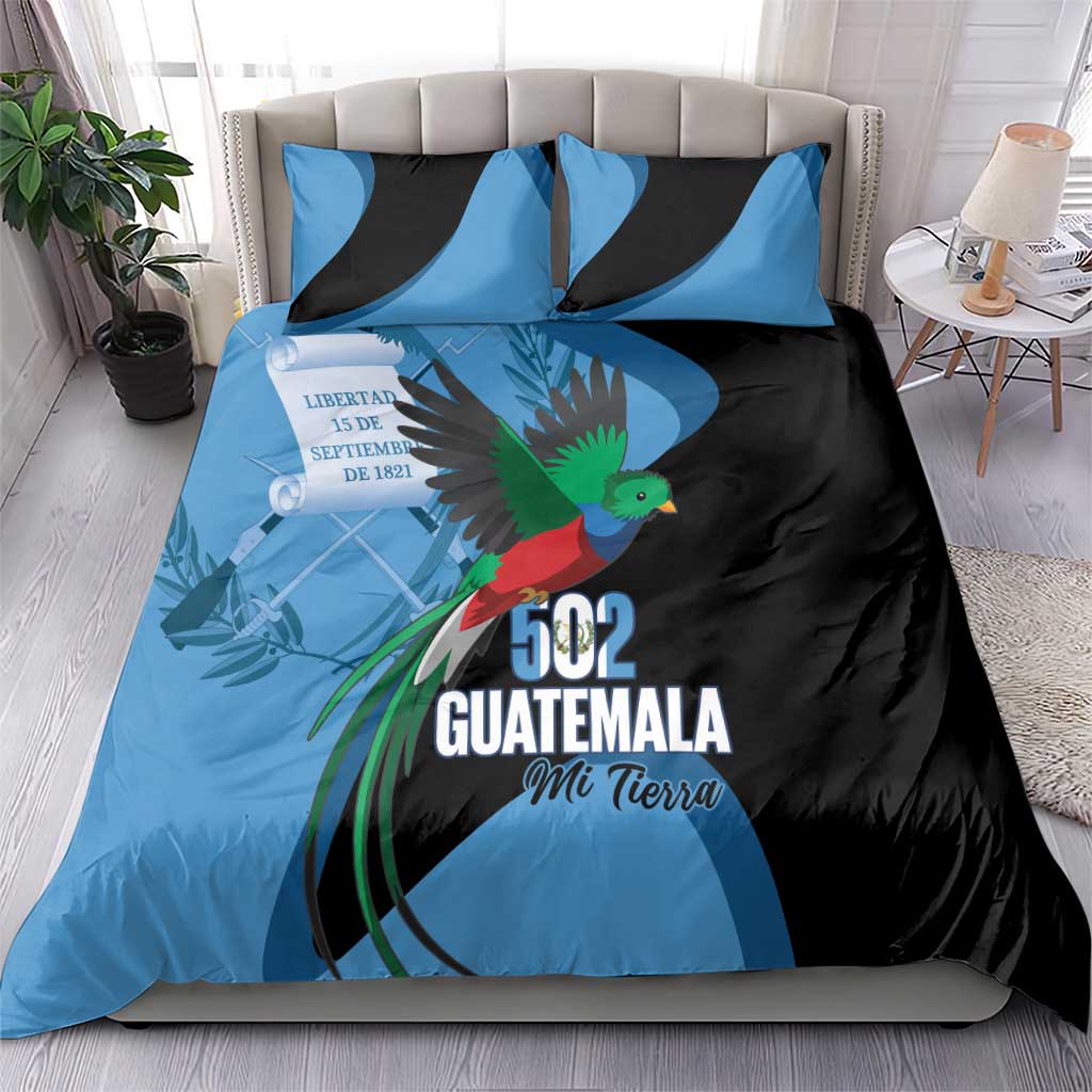 Guatemala Independence Day Bedding Set 502 Mi Tierra Resplendent Quetzal - Wonder Print Shop