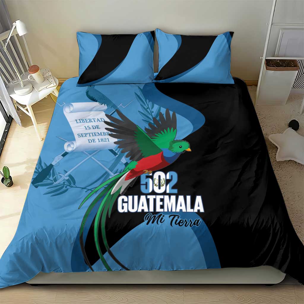 Guatemala Independence Day Bedding Set 502 Mi Tierra Resplendent Quetzal - Wonder Print Shop